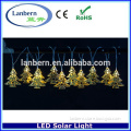 2016 new 12 LEDs Iron Christmas Trees light decoration solar power supply LED String Light